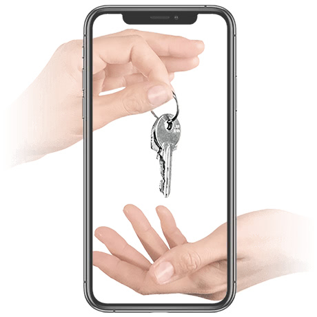 A key in a phone